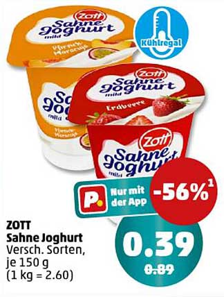 ZOTT Sahne Joghurt