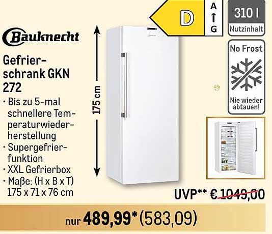 Bauknecht Gefrierschrank GKN 272