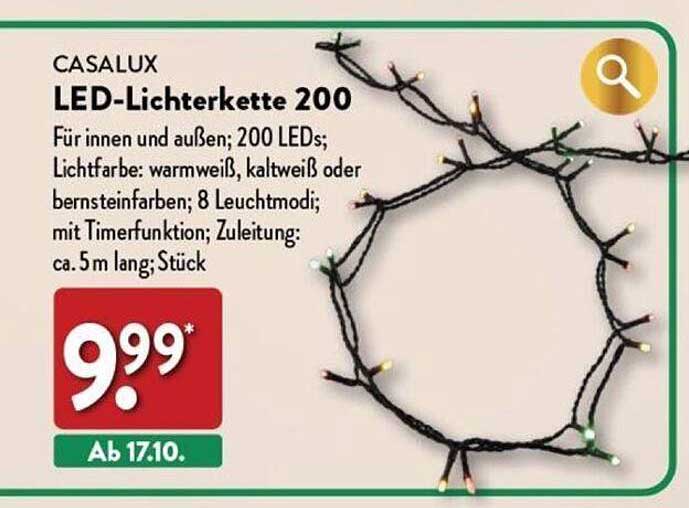 CASALUX LED-Lichterkette 200