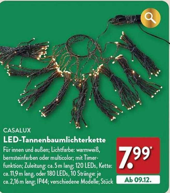 CASALUX LED-Tannenbaumlichterkette