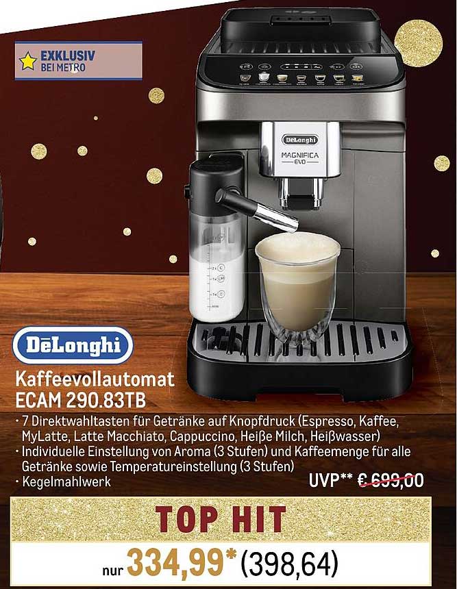 DeLonghi Kaffeevollautomat ECAM 290.83TB