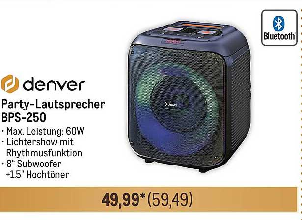 Denver Party-Lautsprecher BPS-250