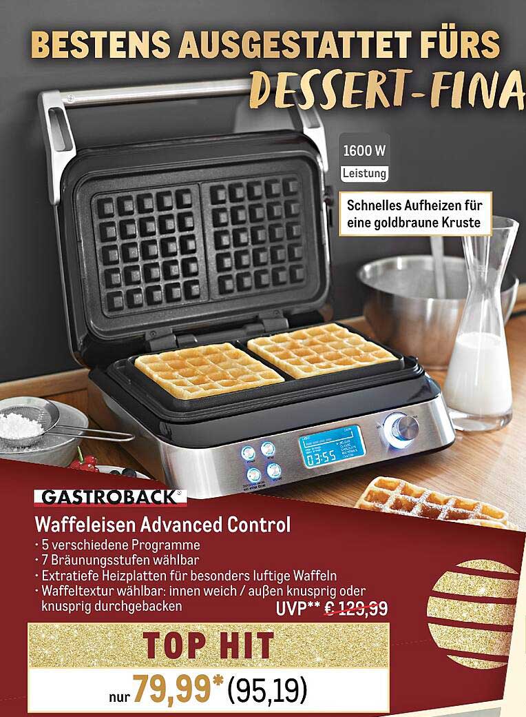 GASTROBACK Waffeleisen Advanced Control