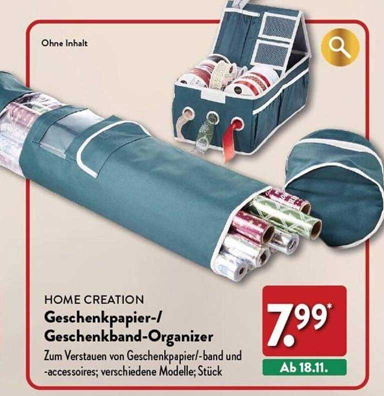 Geschenkpapier-/Geschenkband-Organizer