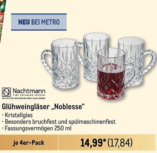 Glühweingläser „Noblesse“