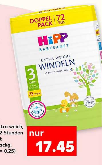 HIPP BABYFREUND EXTRA WEICHE WINDENLEN