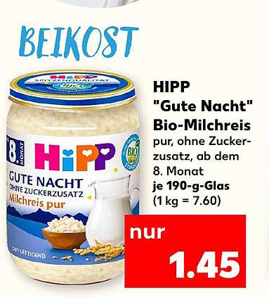 HIPP "Gute Nacht" Bio-Milchreis