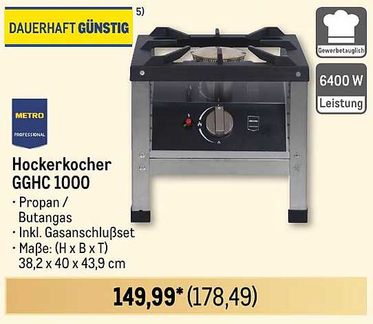 Hockerkocher GGHC 1000