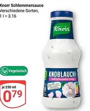 Knorr Schlemmsauce Knoblauch