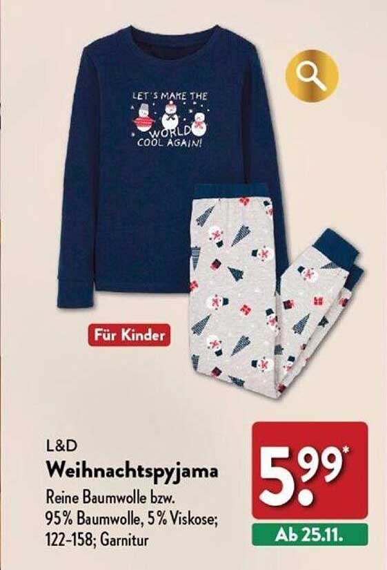 L&D Weihnachtspyjama