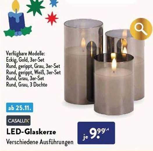 LED-Glaskerze