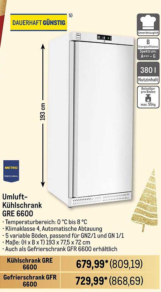 Umluft-Kühlschrank GRE 6600