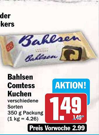 Bahlsen Comtess Kuchen