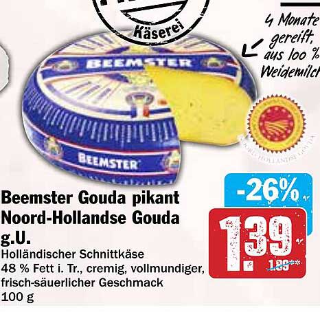 Beemster Gouda pikant Noord-Hollandse Gouda g.U.