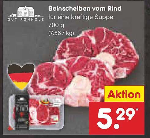 Beinscheiben vom Rind