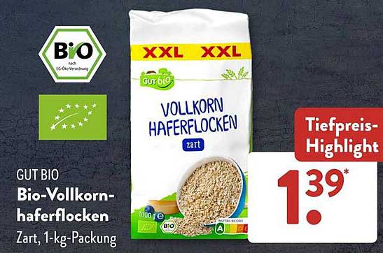 Bio-Vollkorn-haferflocken