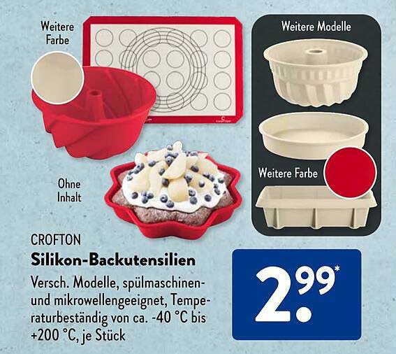 CROFTON Silikon-Backutensilien