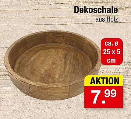 Dekoschale aus Holz