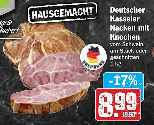 Deutscher Kasseler Nacken mit Knochen