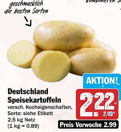 Deutschland Speisekartoffeln