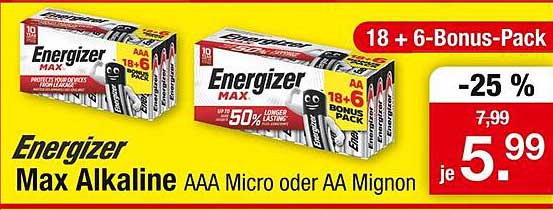 Energizer Max Alkaline