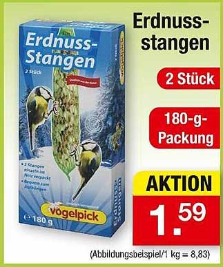 Erdnuss-Stangen