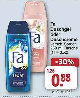 Fa Duschgel oder Duschcreme