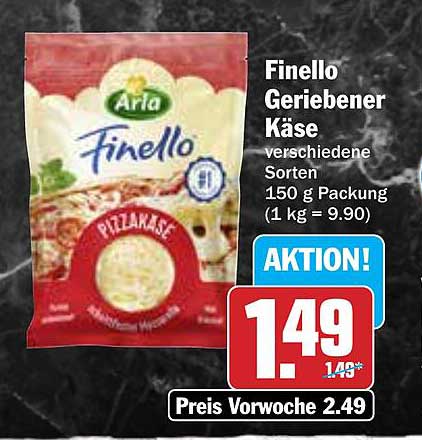 Finello Geriebener Käse