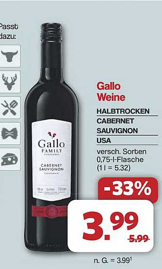 Gallo Weine HALBTROCKEN CABERNET SAUVIGNON USA