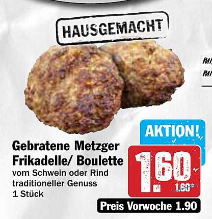 Gebratene Metzger Frikadelle/ Boulette