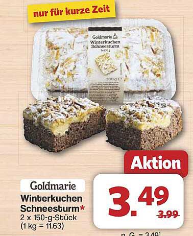 Goldmarie Winterkuchen Schneesturm*