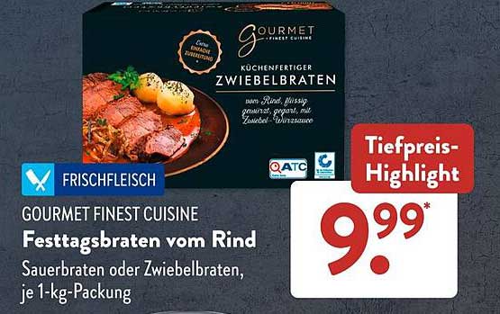 GOURMET FINEST CUISINE Festtagsbraten vom Rind