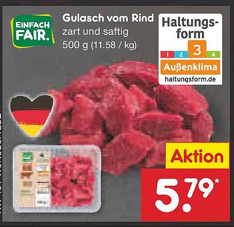 Gulasch vom Rind