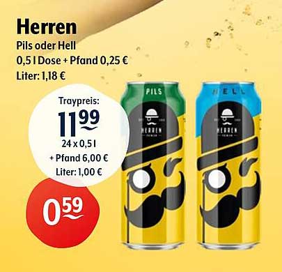 Herren Pils oder Hell