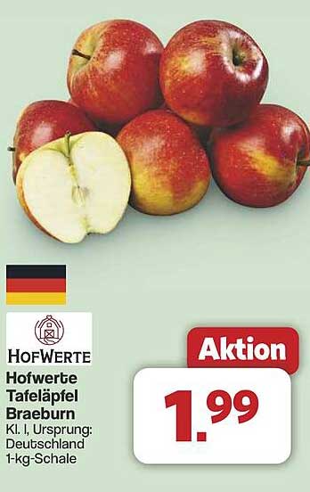 Hofwerte Tafeläpfel Braeburn