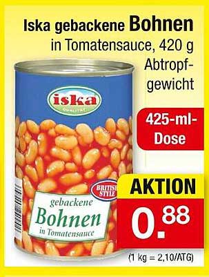 Iska gebackene Bohnen in Tomatensauce