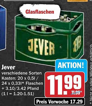 Jever Glasflaschen