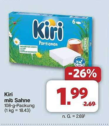 Kiri mit Sahne