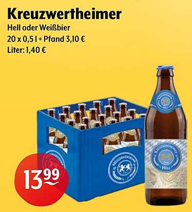 Kreuzwertheimer  
Hell oder Weißbier