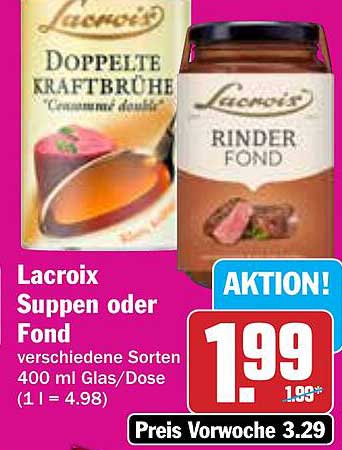 Lacroix Suppen oder Fond