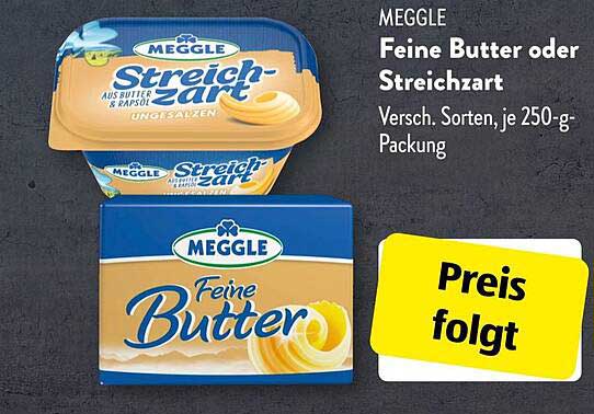 MEGGLE Feine Butter oder Streichzart