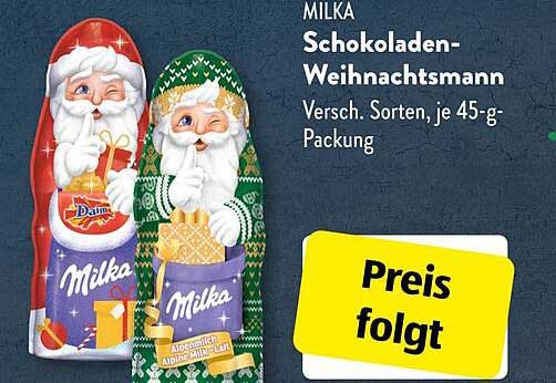 MILKA Schokoladen-Weihnachtsmann