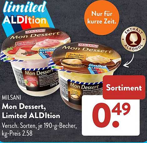 MILSANI Mon Dessert, Limited ALDItIon