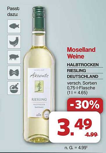 Moselland Weine HALBTROCKEN RIESLING DEUTSCHLAND