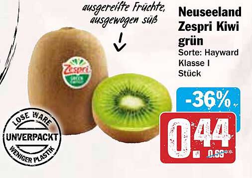 Neuseeland Zespri Kiwi grün