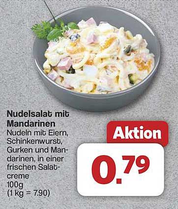 Nudelsalat mit Mandarinen