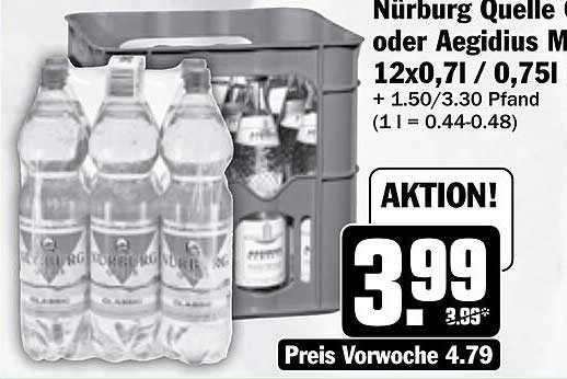 Nürburg Quelle oder Aegidius M 12x0,7l / 0,75l