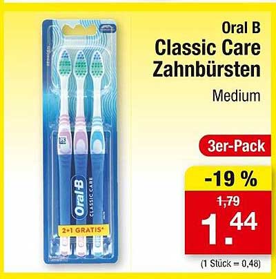 Oral B Classic Care Zahnbürsten