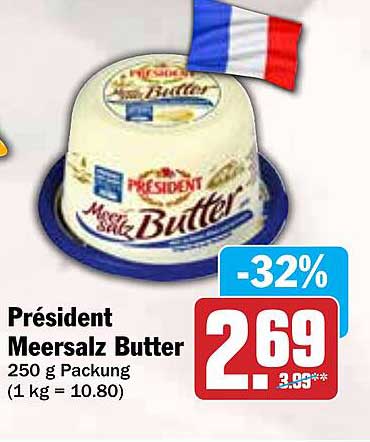 Président Meersalz Butter