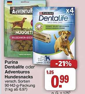 Purina Dentalife oder Adventuros Hundesnacks